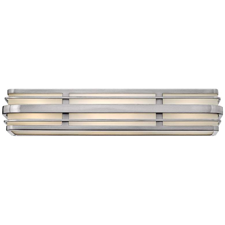 Image 1 Hinkley Winton 4-Light 26 1/4 inch Wide Nickel Vanity Light