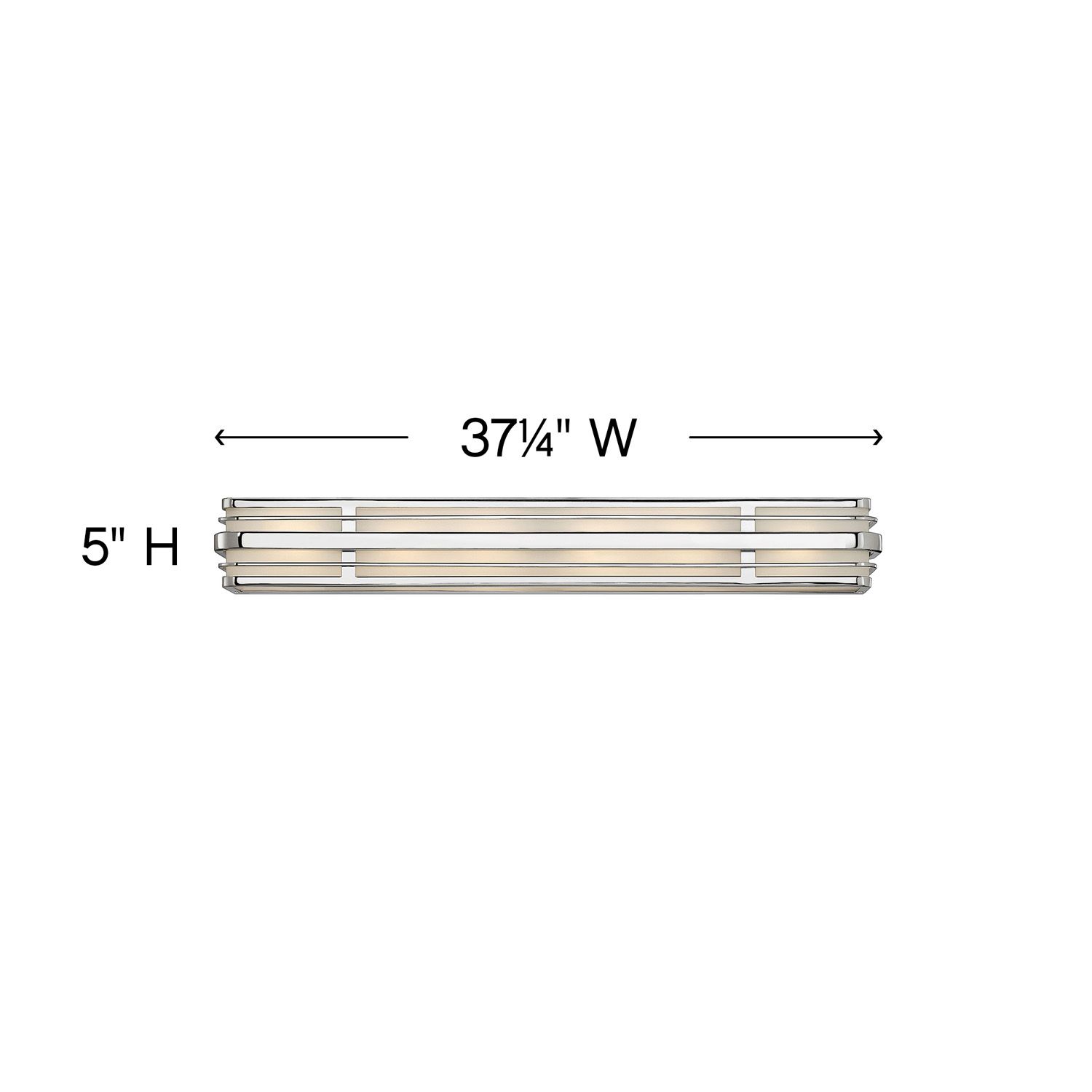 Image 5 Hinkley Winton 6-Light 37 1/4" Wide Chrome Vanity Light more views