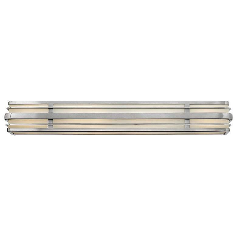 Image 1 Hinkley Winton 6-Light 37 1/4 inch Wide Nickel Vanity Light