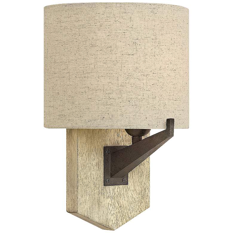 Image 1 Hinkley Wyatt 12 1/2" High Iron Rust Wall Sconce
