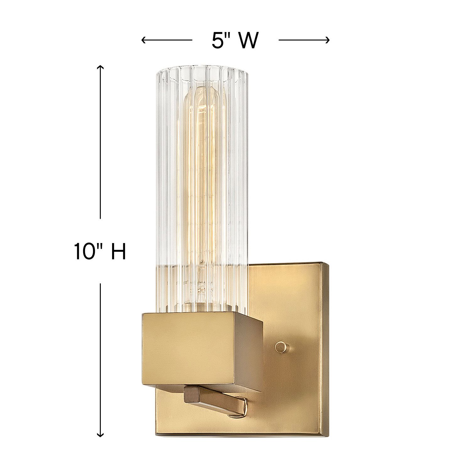 Thumbnail4 of Hinkley Xander 10" High Heritage Brass Wall Sconce more views