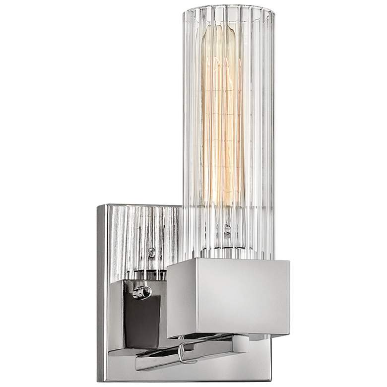 Image 1 Hinkley Xander 10" High Polished Nickel Wall Sconce