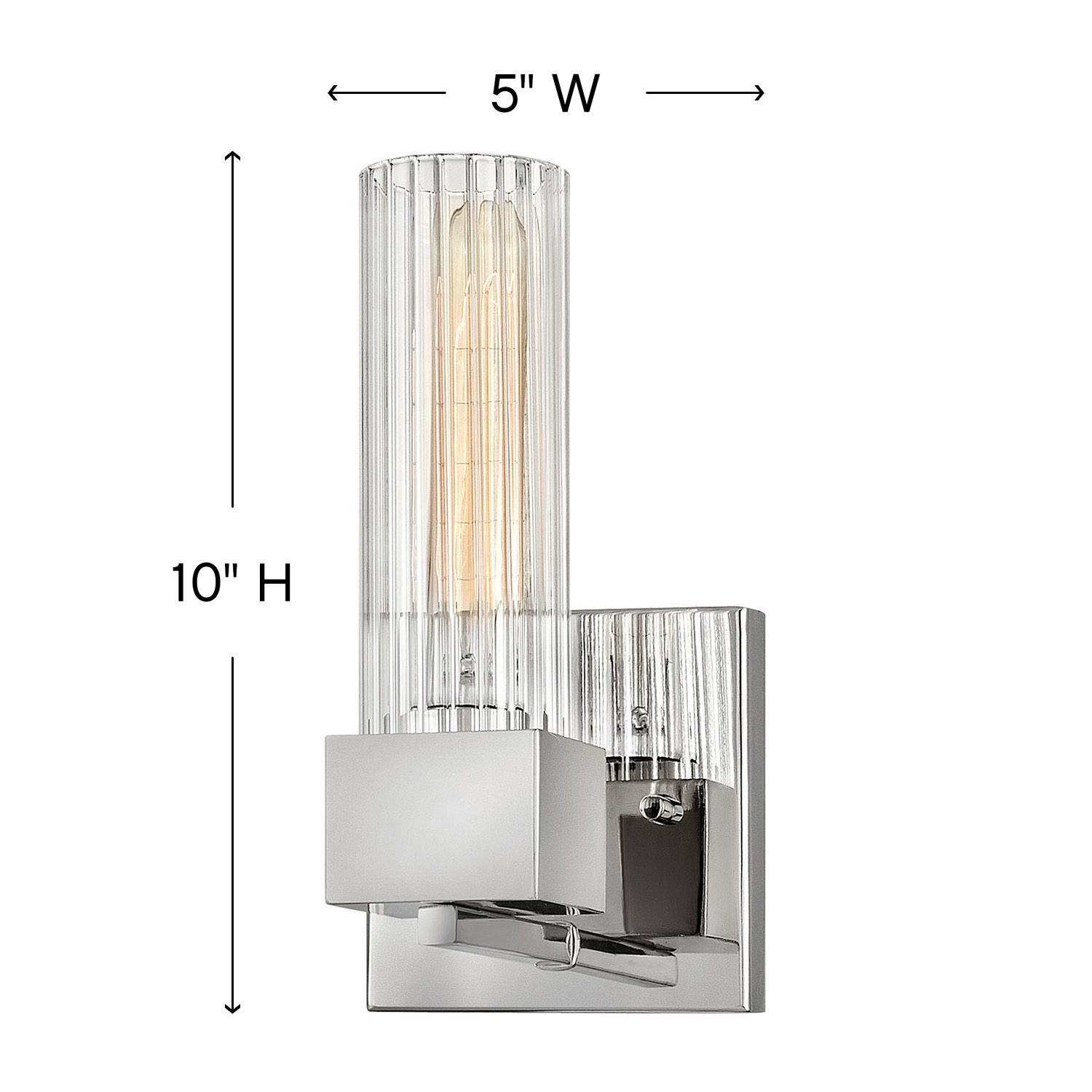 Image 4 Hinkley Xander 10" High Polished Nickel Wall Sconce more views