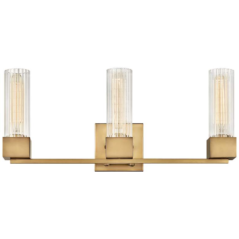 Image 2 Hinkley Xander 23" Wide Heritage Brass 3-Light Bath Light