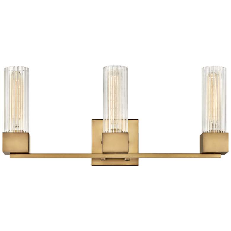 Image 2 Hinkley Xander 23 inch Wide Heritage Brass 3-Light Bath Light