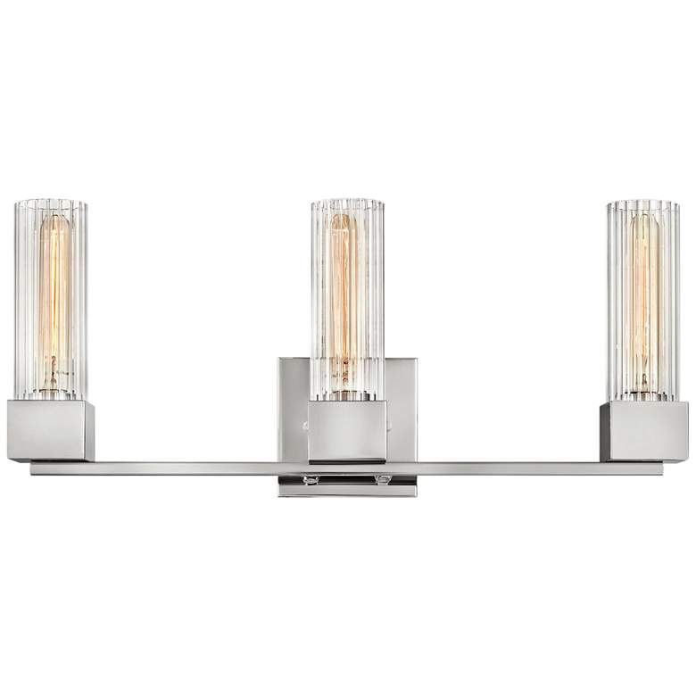 Image 1 Hinkley Xander 23" Wide Polished Nickel 3-Light Bath Light