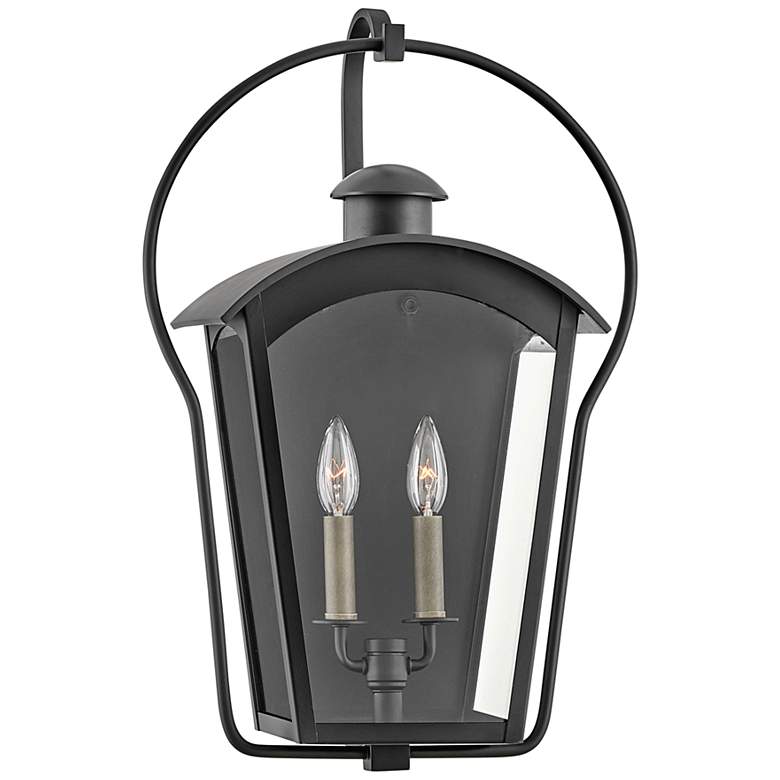 Image 2 Hinkley Yale 22" High Black 2-Light Outdoor Wall Light