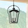 1_Hinkley Yale 25 3/4" High Rustic Black 3-Light Outdoor Hanging Light