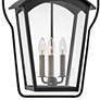3_Hinkley Yale 25 3/4" High Rustic Black 3-Light Outdoor Hanging Light more views