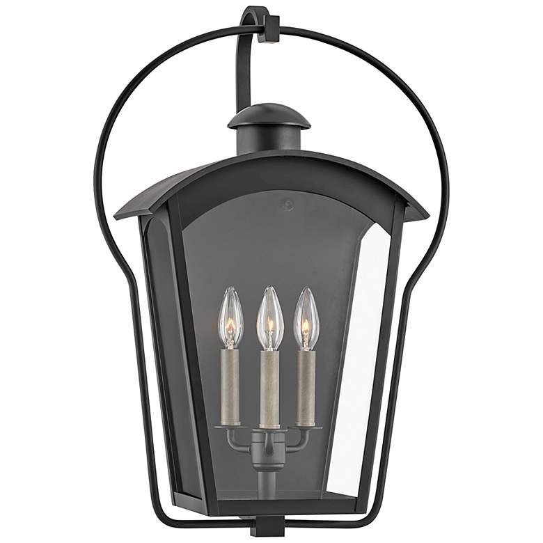 Image 2 Hinkley Yale 25 inch High Black 3-Light Outdoor Wall Light