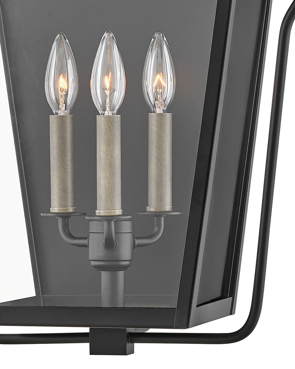 Hinkley Yale 25" High Black 3-Light Outdoor Wall Light
