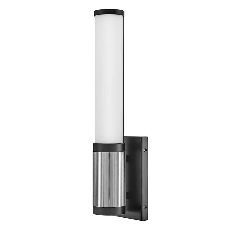 Image 2 Hinkley Zevi 17 1/2" High Black Chrome ADA LED Wall Sconce more views