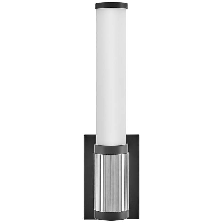Image 3 Hinkley Zevi 17 1/2" High Black Chrome ADA LED Wall Sconce more views