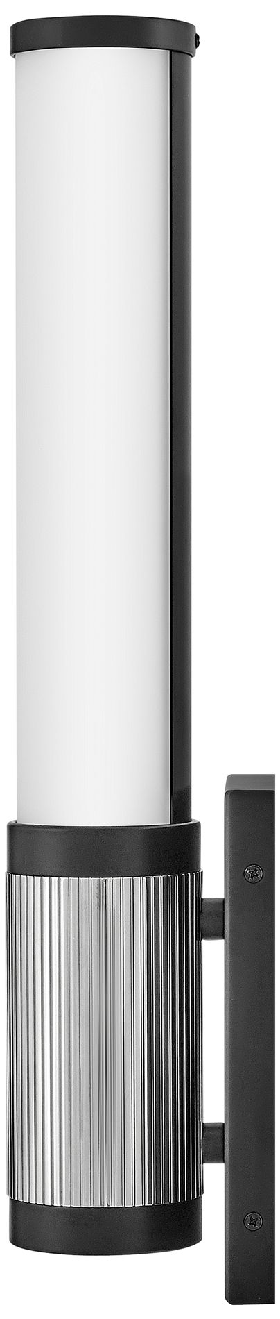 Hinkley Zevi 17 1/2" High Black Chrome ADA LED Wall Sconce