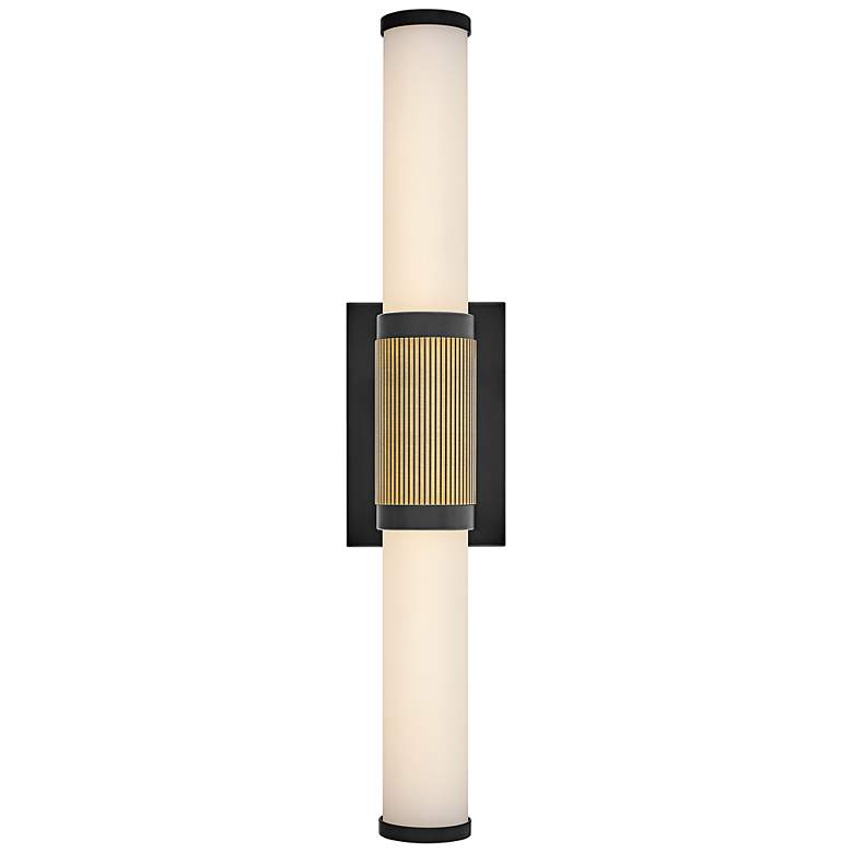 Image 6 Hinkley Zevi 22 3/4" Wide Black Brass LED Bath Light more views