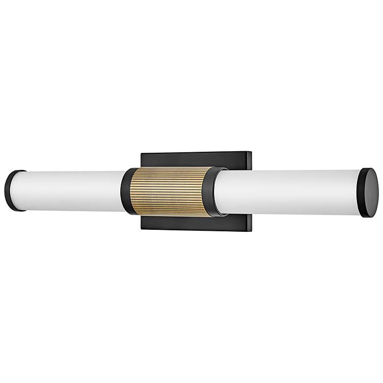 Image 7 Hinkley Zevi 22 3/4" Wide Black Brass LED Bath Light more views
