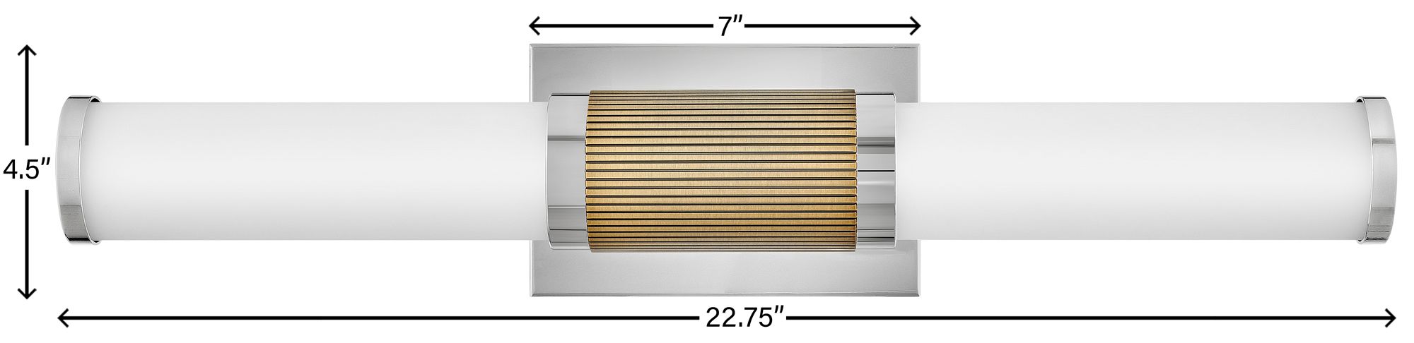 Hinkley Zevi 22 3/4" Wide Polished Nickel LED Bath Light