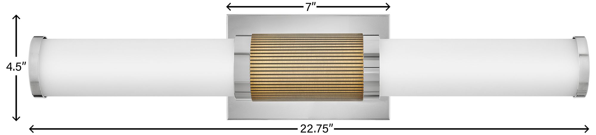 Hinkley Zevi 22 3/4" Wide Polished Nickel LED Bath Light