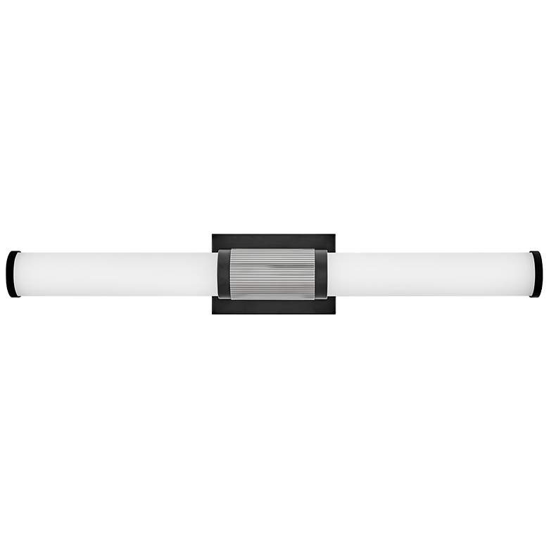 Image 2 Hinkley Zevi 29" Wide Black with Chrome LED Bath Light more views