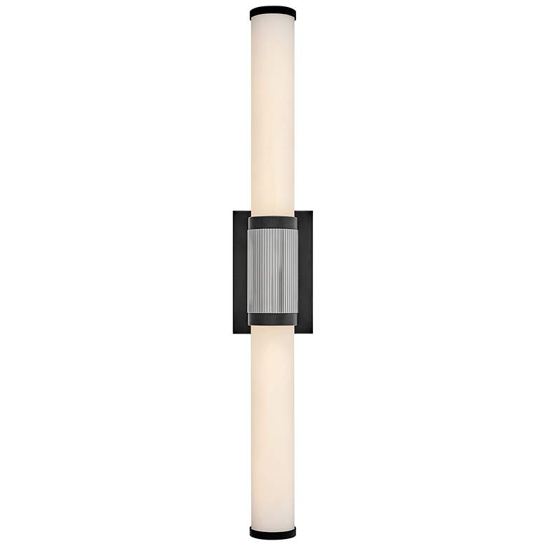 Image 4 Hinkley Zevi 29" Wide Black with Chrome LED Bath Light more views