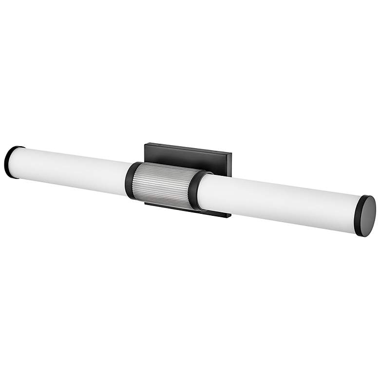 Image 5 Hinkley Zevi 29" Wide Black with Chrome LED Bath Light more views