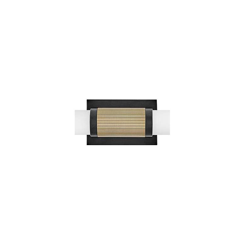 Image 2 Hinkley Zevi 29"W Black and Lacquered Brass LED Bath Light more views
