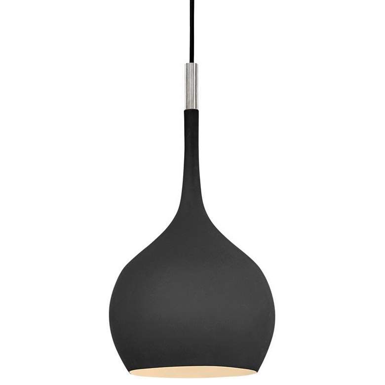 Image 2 Hinkley Ziggy 12" Wide Black Mini Pendant more views