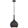 2_Hinkley Ziggy 12" Wide Black Mini Pendant more views