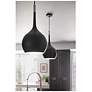 3_Hinkley Ziggy 12" Wide Black Mini Pendant more views