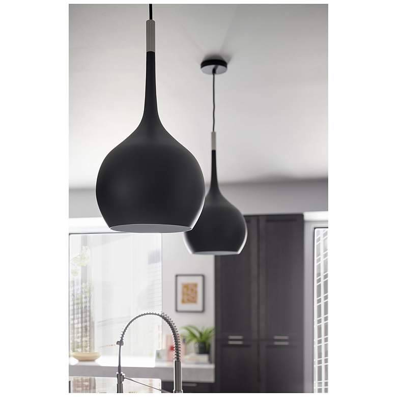 Image 4 Hinkley Ziggy 12" Wide Black Mini Pendant more views