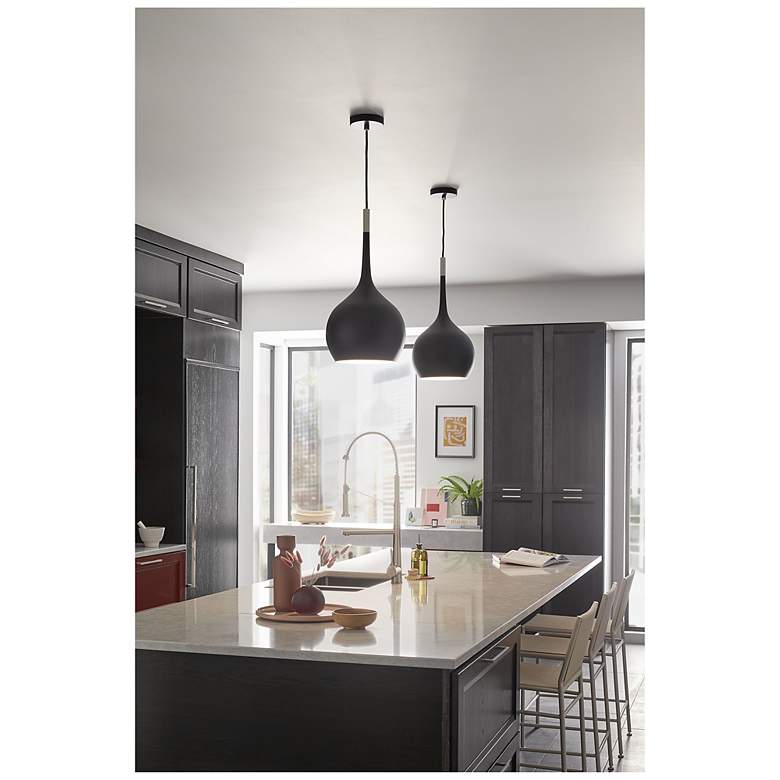 Image 6 Hinkley Ziggy 12" Wide Black Mini Pendant more views