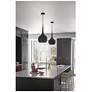 7_Hinkley Ziggy 12" Wide Black Mini Pendant more views