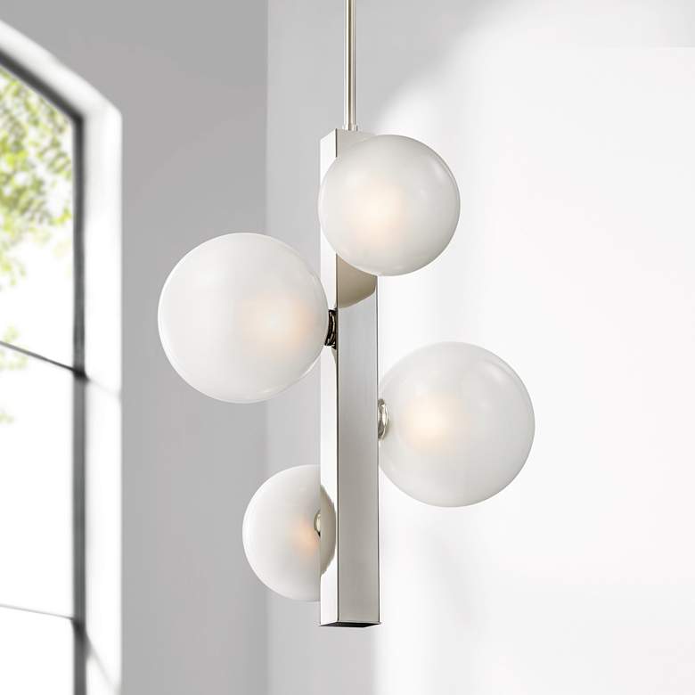 Image 1 Hinsdale 21 1/4" Wide Polished Nickel Pendant Light