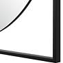 7_Hinson Satin Black and Gold 39" Square Oversized Wall Mirror more views