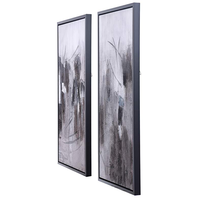 Image 7 Hint of Blue 40" High 2-Piece Framed Canvas Wall Art Set more views