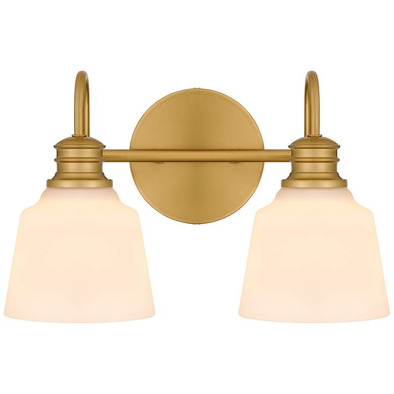 Image 2 Hinton 2-Light Aged Brass Bath Light