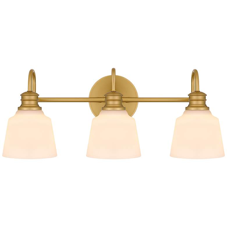 Image 2 Hinton 3-Light Aged Brass Bath Light