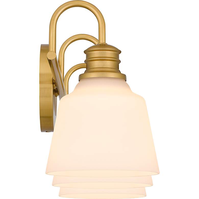 Image 6 Hinton 3-Light Aged Brass Bath Light more views