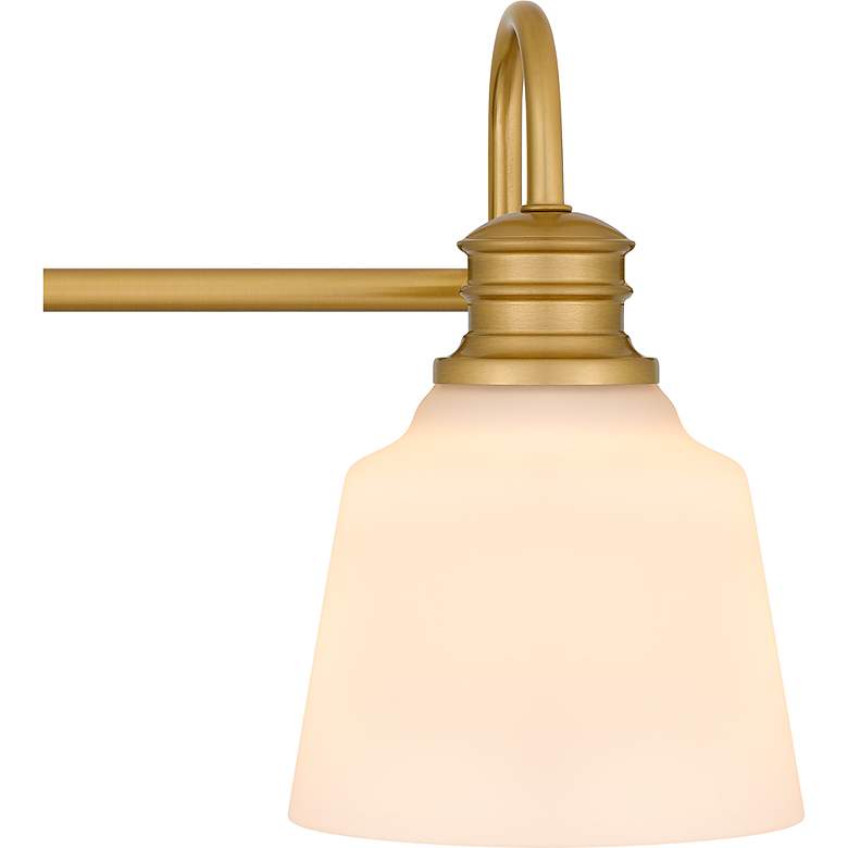 Image 7 Hinton 3-Light Aged Brass Bath Light more views