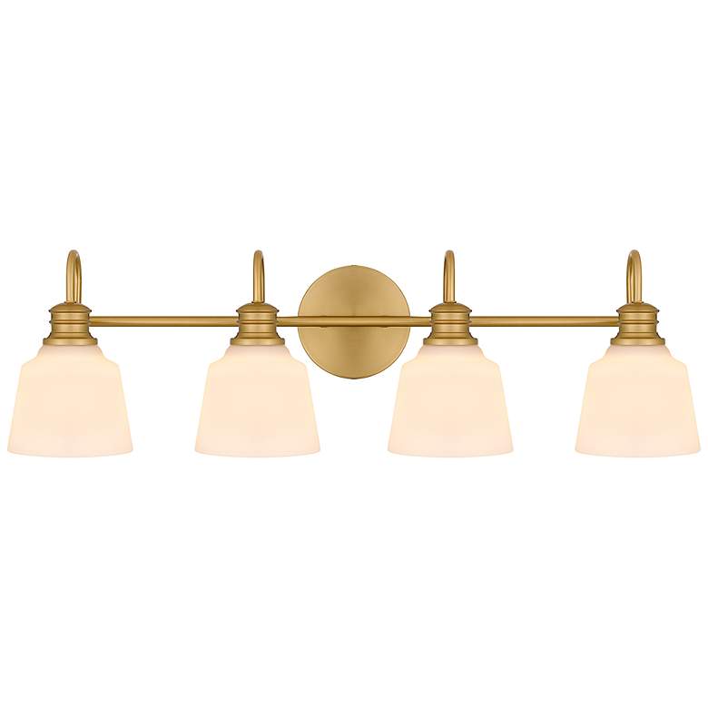 Image 1 Hinton 4-Light Aged Brass Bath Light