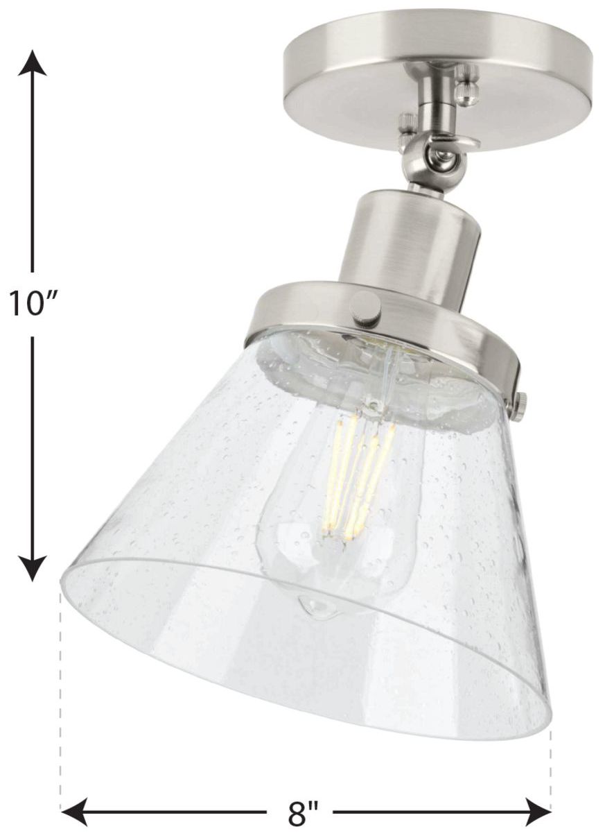 Image 4 Hinton Collection One-Light Seeded Glass Ceiling Light more views