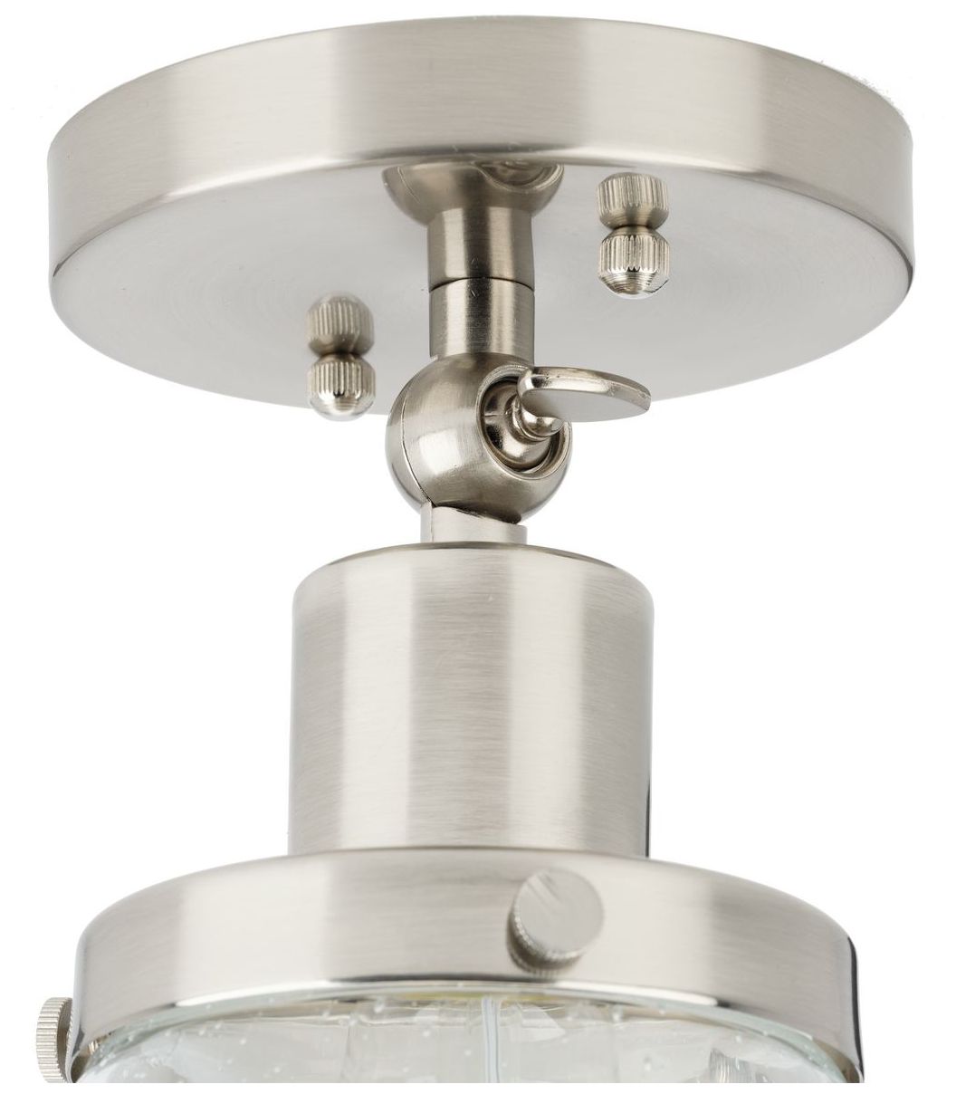 Image 6 Hinton Collection One-Light Seeded Glass Ceiling Light more views