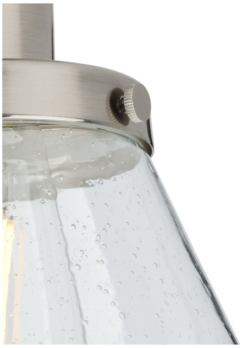 Hinton Collection One-Light Seeded Glass Ceiling Light