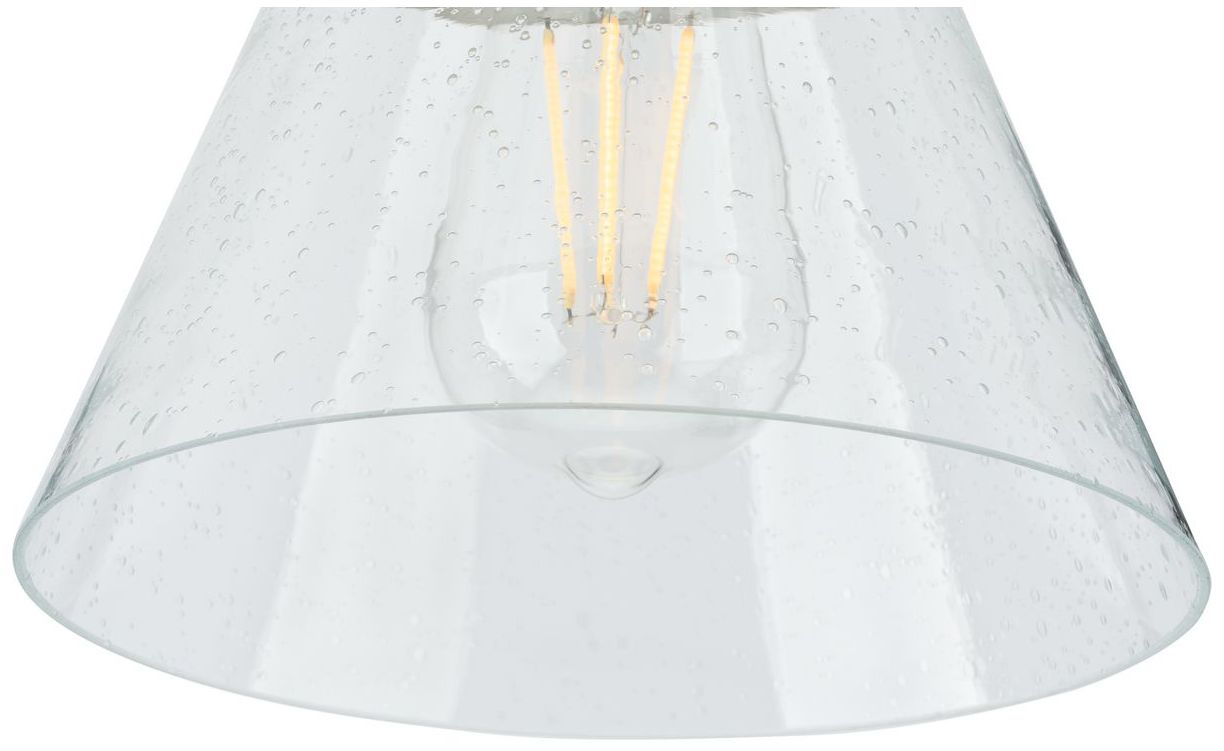 Hinton Collection One-Light Seeded Glass Ceiling Light