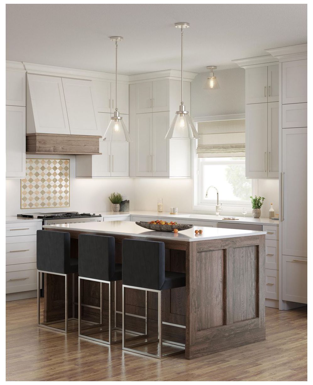 Image 2 Hinton Collection One-Light Seeded Glass Hanging Pendant Light more views