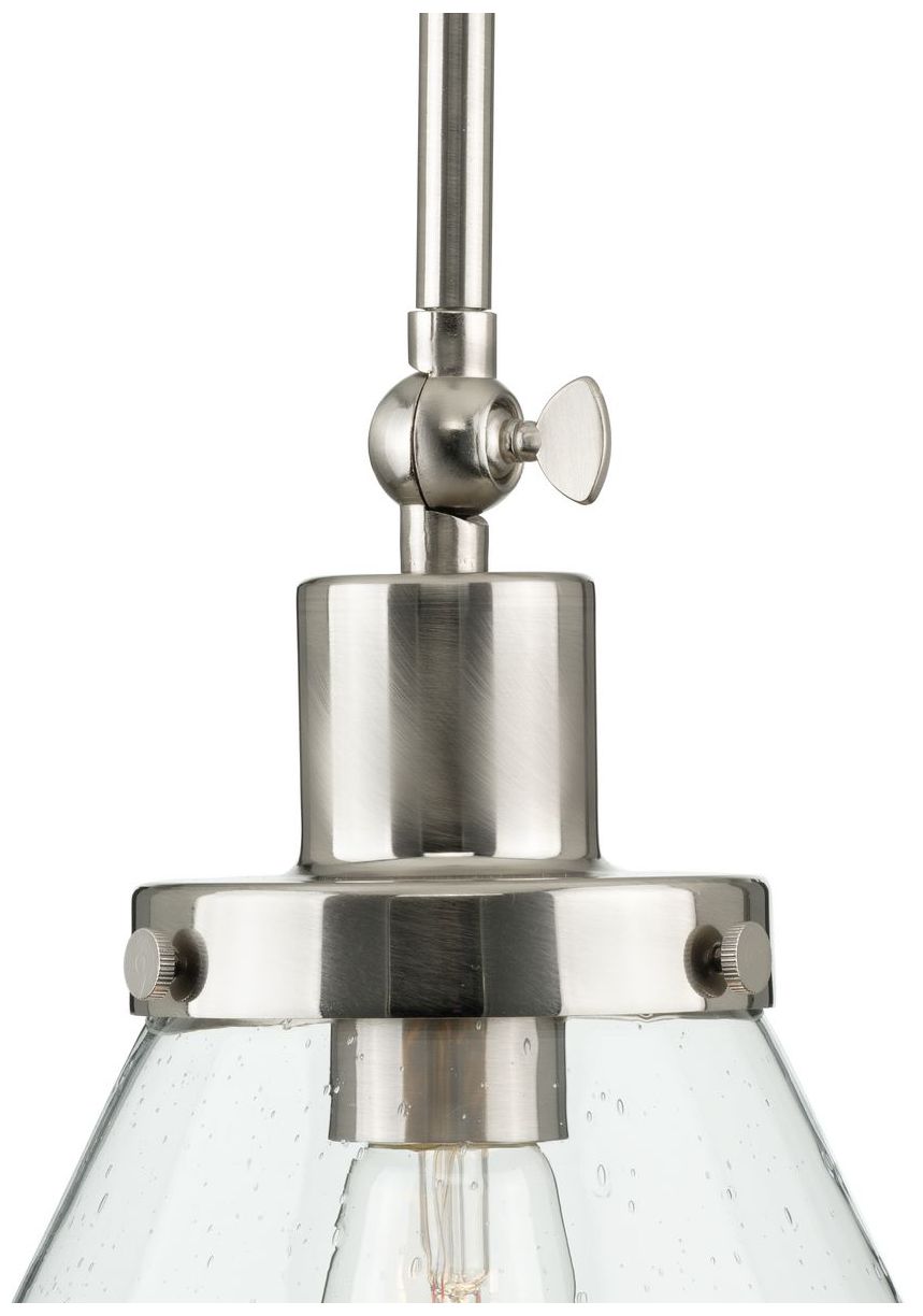 Image 7 Hinton Collection One-Light Seeded Glass Hanging Pendant Light more views