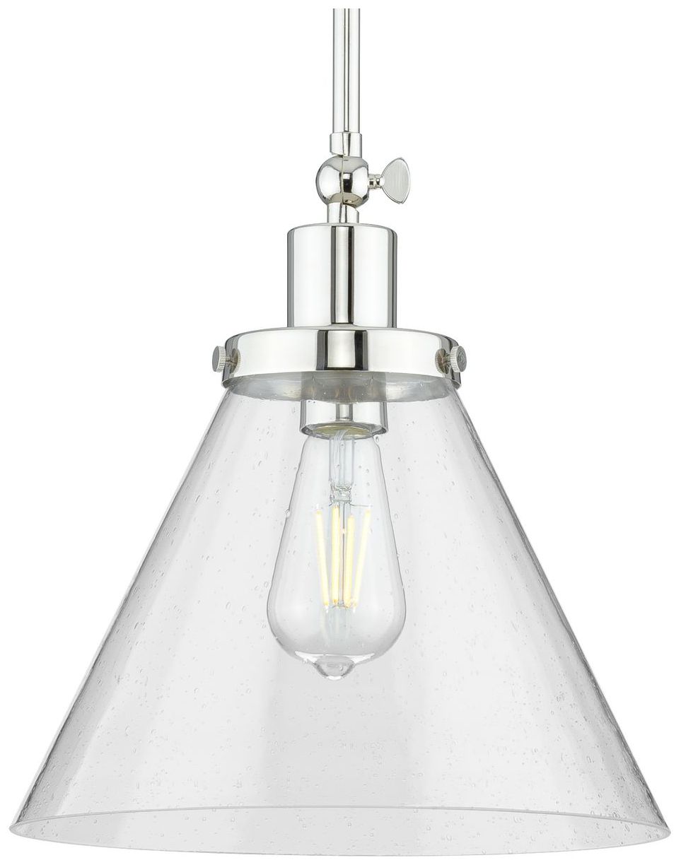 Hinton Collection One-Light Seeded Glass Hanging Pendant Light
