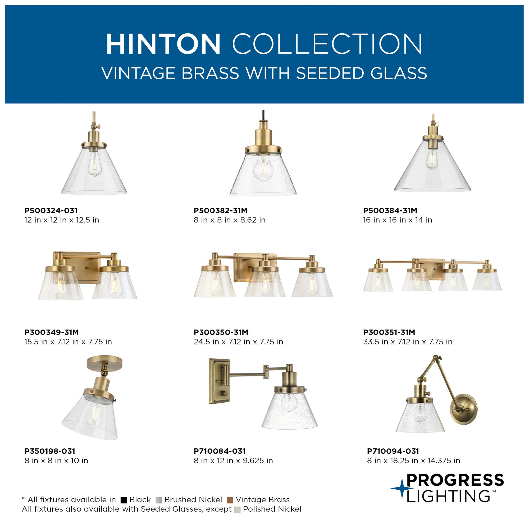 Hinton Collection One-Light Seeded Glass Hanging Pendant Light
