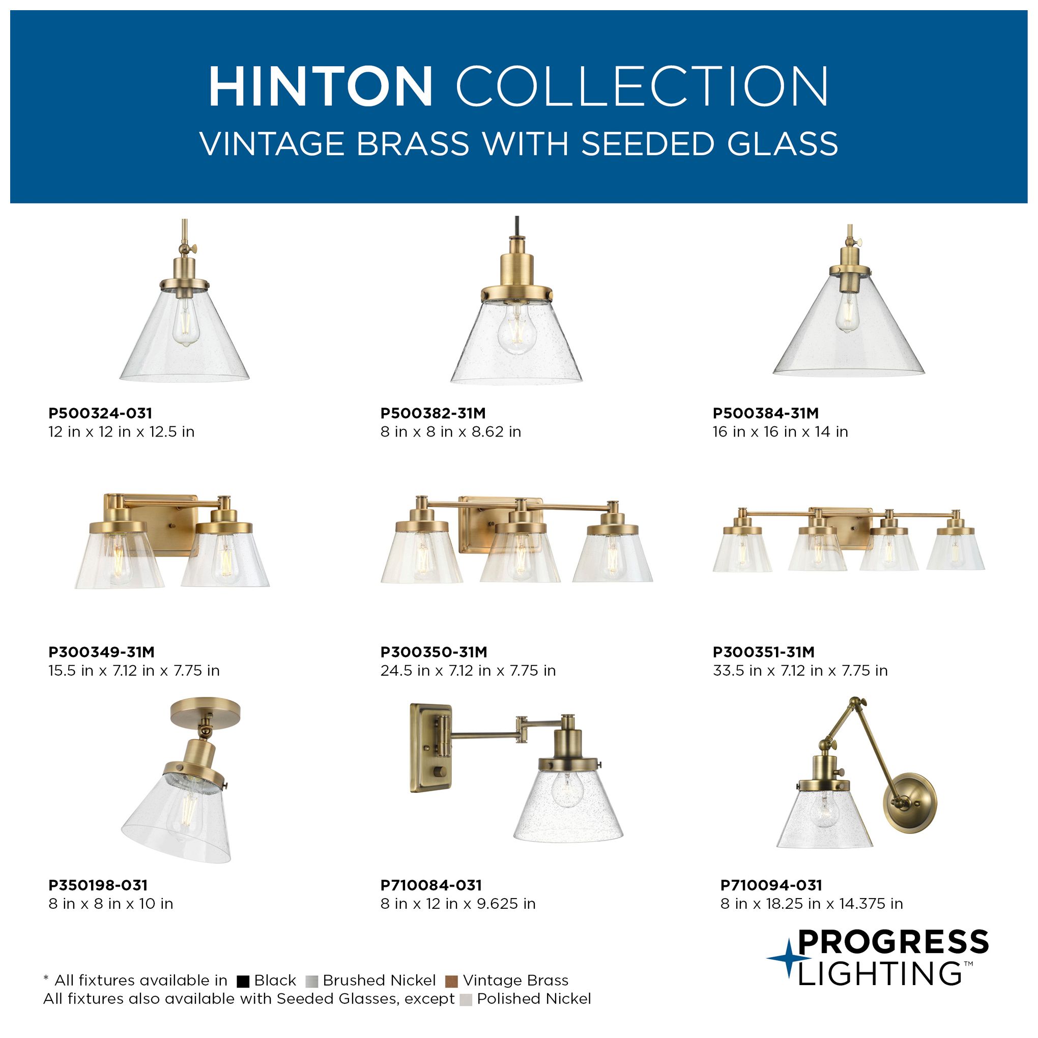 Hinton Collection Swing Arm Wall Light