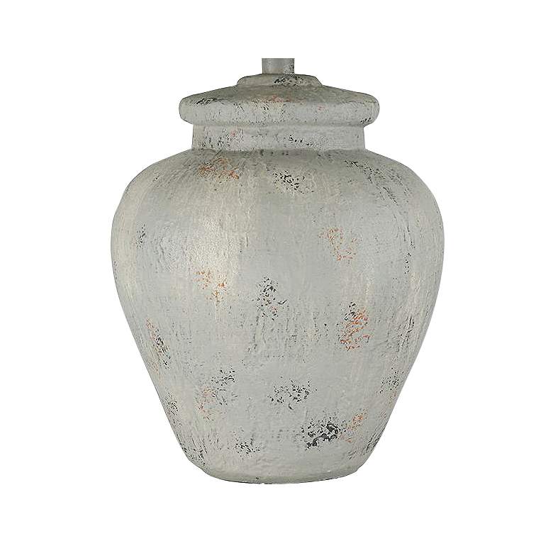 Image 4 Hiram 27 inch Concrete Stone Hydrocal Rustic Urn Table Lamp more views